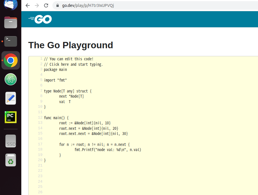 GO-linked list와 array